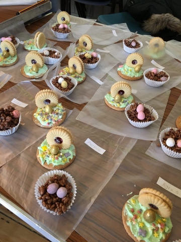 Yummy easter cakes and biscuits